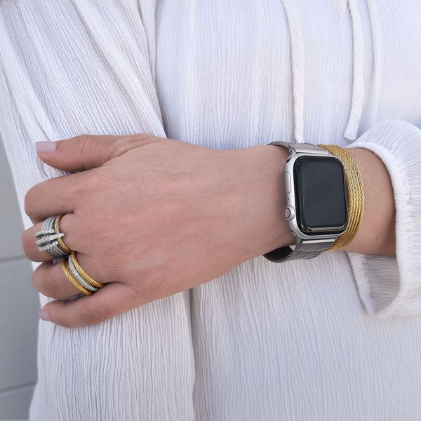 Yellow Cable Petite Concave Ring