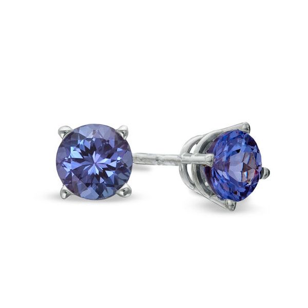 Tanzanite Stud Earrings