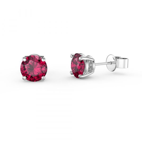 Ruby Stud Earrings