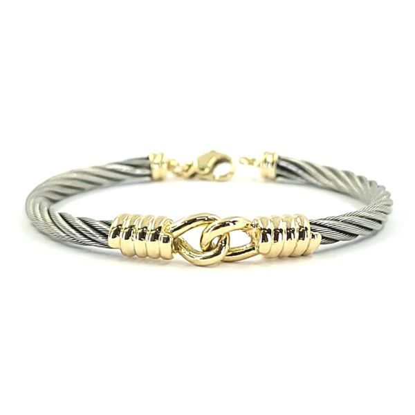 estate-stainless-steel-and-yellow-gold-bracelet