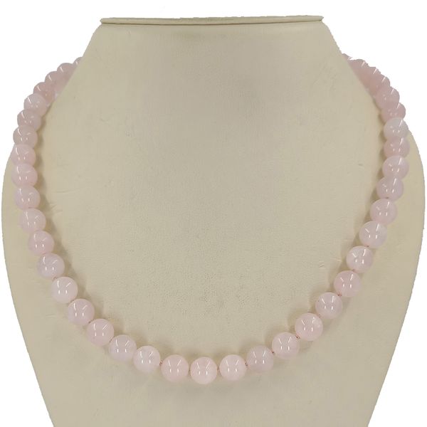 Rose-quartz-bead-necklace