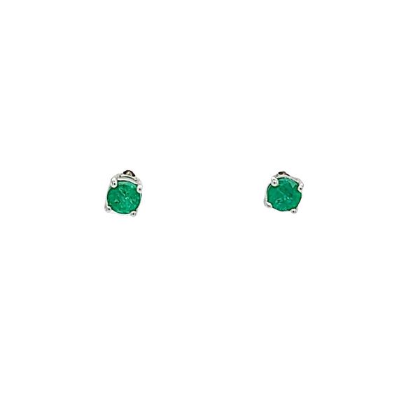 Emerald-stud-earrings