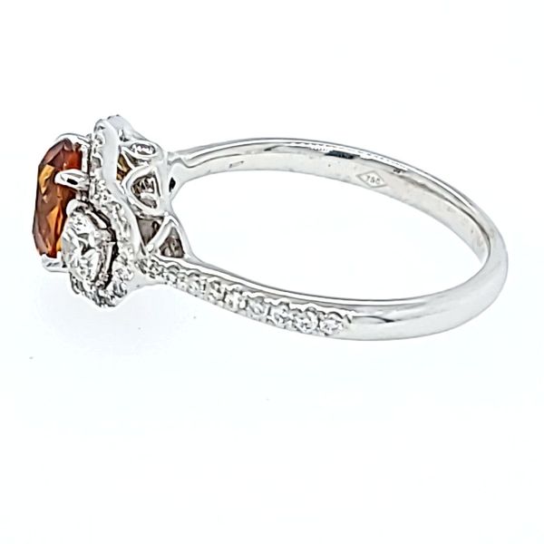 Citrine and Diamond Ring