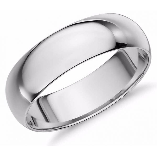 Men's 8mm Dome Titanium Band