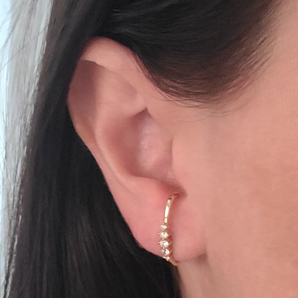 Diamond Ear Cuff Earrings