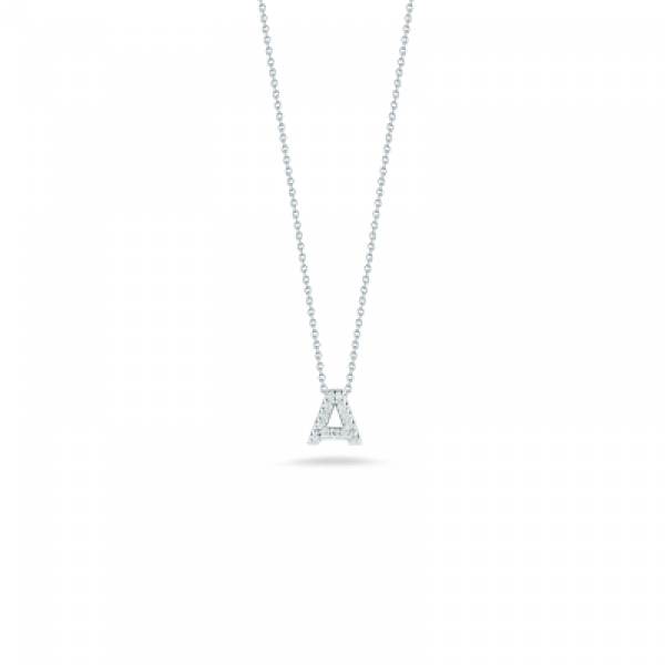 Tiny Initial "A" Necklace