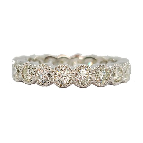 Diamond-round-cut-bezel-set-eternity-ring