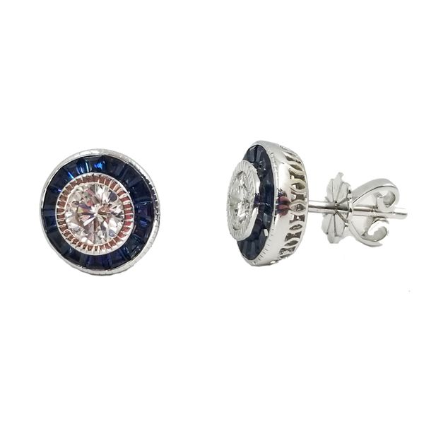 Diamond-Sapphire-stud-earrings