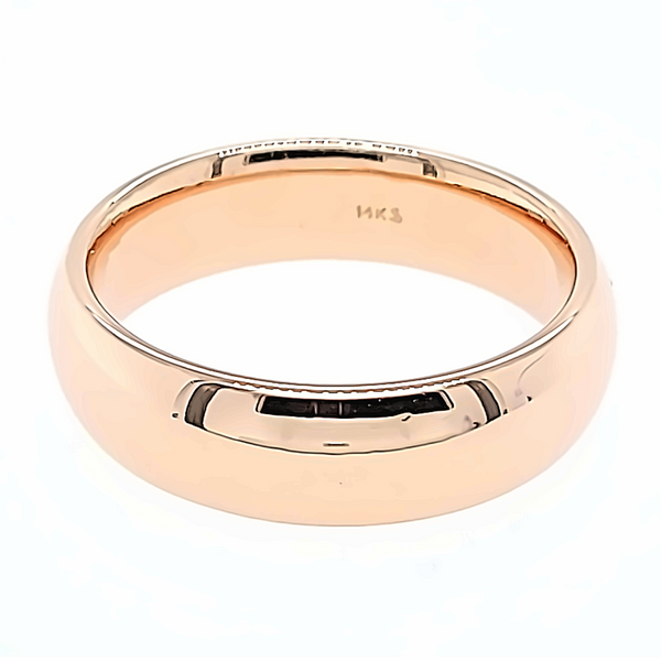 Estate-6mm-Men's-wedding-band-14-karat-rose-gold