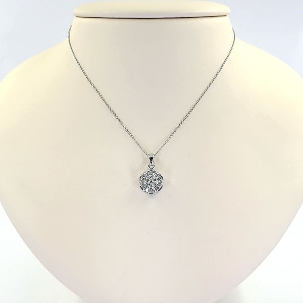 Diamond Flower Pendant