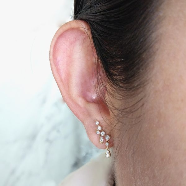 Diamond Ear Crawler Earrings