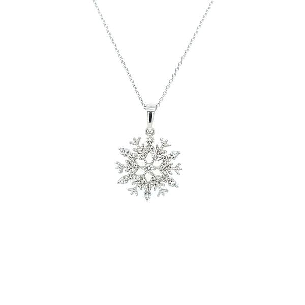 Estate-snowflake-pendant-necklace