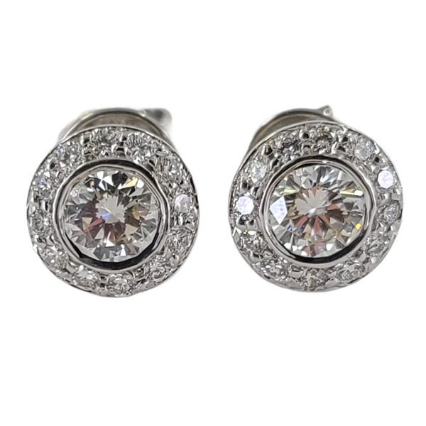 Diamond-with-diamond-halo-stud-earrings