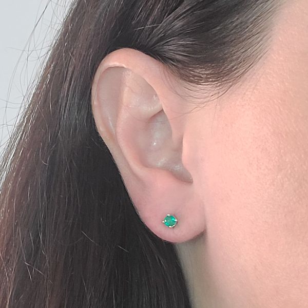 Emerald Baby Stud Earrings