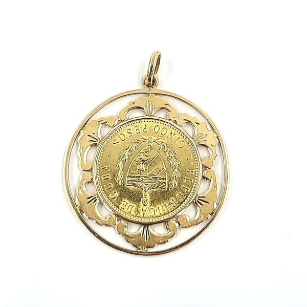 Cuban 5 Peso Pendant